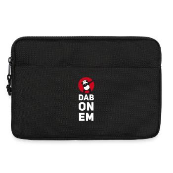dab on em dabbing panda football touchdown mooving - Laptop bag 13" - black - Front