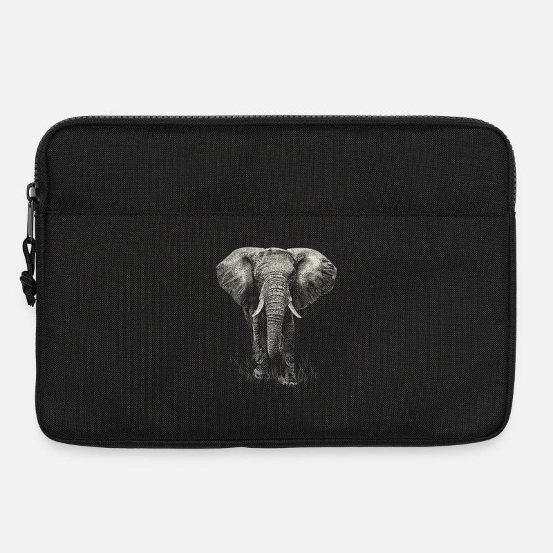 Elefant - Laptoptasche 13" - Schwarz