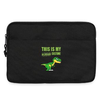 Dinosaure Costume Carnaval Habiller Humour Drôle - Sacoche pour ordinateur portable 13 pouces - noir - Devant