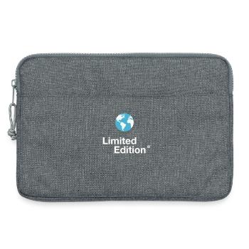 Erde Planet Schutz limited Earth Save planet klima - Laptoptasche 13" - Grau meliert - Vorne