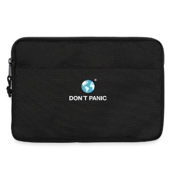 dont panic Erde planet Anhalter Galaxis klimawande - Laptoptasche 13" - Schwarz - Vorne