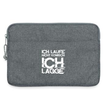 ICH LAUFE NICHT KOMISCH ICH LAGGE GAMING GAMER - Laptoptasche 13" - Grau meliert - Vorne