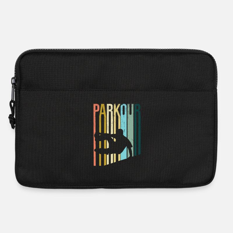 Parkour Retro - Laptoptasche 13" - Schwarz