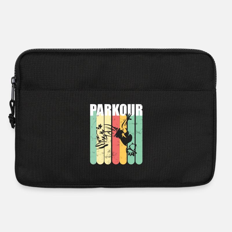 Parkour Retro - Laptoptasche 13" - Schwarz