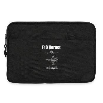 Avion F18 Hornet - Sacoche pour ordinateur portable 13 pouces - noir - Devant