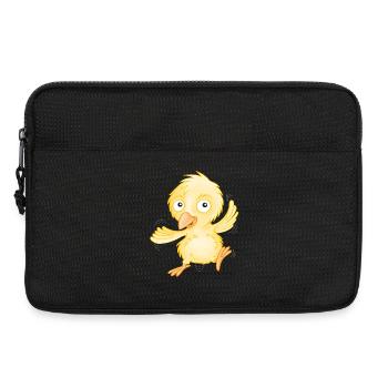 fröhliches Küken - Laptoptasche 13" - Schwarz - Vorne
