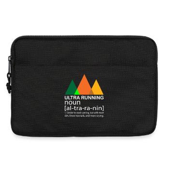 Ultra Running Laufen Skyrace Etappenlauf Geschenk - Laptoptasche 13" - Schwarz - Vorne