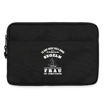Segeln mit meiner Frau Geschenk für Segler   - Laptoptasche 13" - Schwarz - Vorne