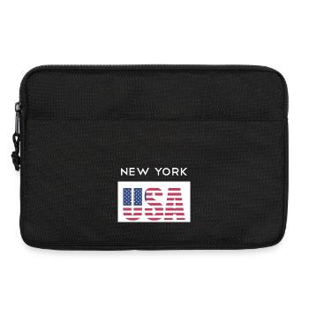 New York, États-Unis, États-Unis T-shirt NYC - Sacoche pour ordinateur portable 13 pouces - noir - Devant