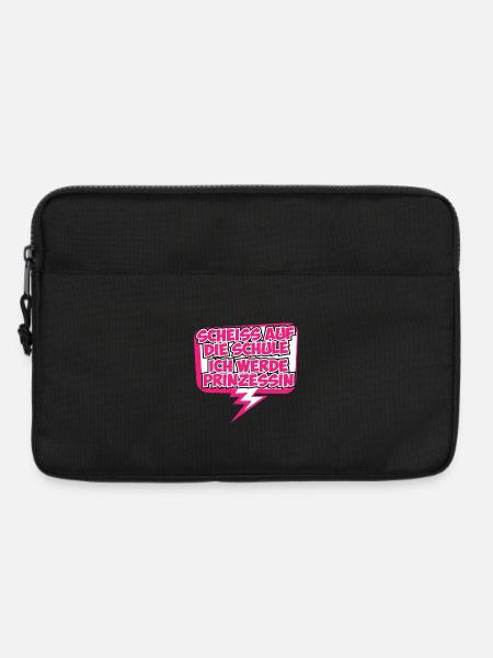 Prinzessin Prinzessinnenshirt Geschenkidee Krone - Laptoptasche 13" - Schwarz
