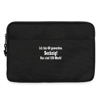 Funny T-shirt for 60th birthday / Sixty / 60 - Laptop bag 13" - black - Front