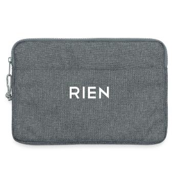 Rien Nichts nothing kein Wunsch - Laptoptasche 13" - Grau meliert - Vorne