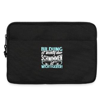 Schwimmen - Laptoptasche 13" - Schwarz - Vorne