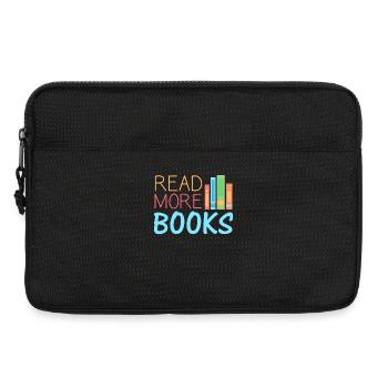 Livres - Lire plus de livres " - Sacoche pour ordinateur portable 13 pouces - noir - Devant