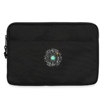 nerd CPU core computer code pc platine raumschiff - Laptoptasche 13" - Schwarz - Vorne
