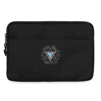 nerd CPU pyramide illuminati game wow hacker code - Laptoptasche 13" - Schwarz - Vorne