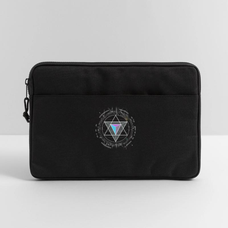 nerd cpu pyramide illuminati jeu wow hacker code Sacoche pour ordinateur portable 13 pouces
