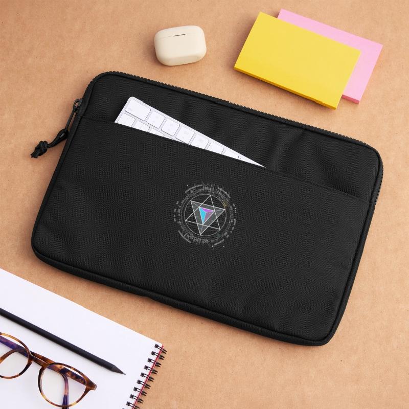 nerd cpu pyramide illuminati jeu wow hacker code Sacoche pour ordinateur portable 13 pouces