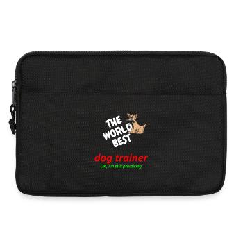 Weltbester Hundetrainer - Hundetraining - in Übung - Laptoptasche 13" - Schwarz - Vorne