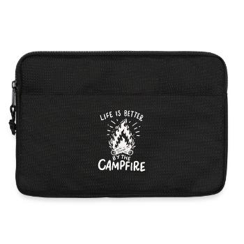 Camping - Life Is Better By The Campfire - Laptop bag 13" - black - Front