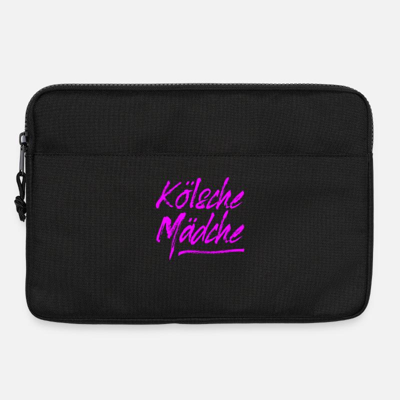 Kölsche Mädche / Karneval in Köln / Kölsch & Kölle - Laptoptasche 13" - Schwarz