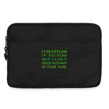 I Can Explain It For You - Laptoptasche 13" - Schwarz - Vorne