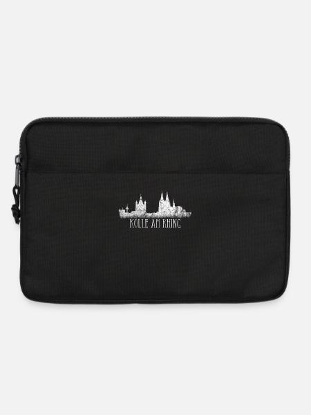 Köln Skyline Kölle am Rhing Kölner Dom am Rhein - Laptoptasche 13" - Schwarz