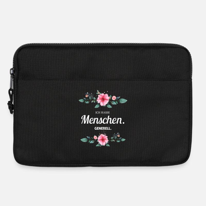 Ich Hasse Menschen Generell Sarkasmus Geschenk - Laptoptasche 13" - Schwarz