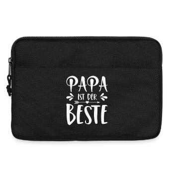 Papa ist der Beste - Laptoptasche 13" - Schwarz - Vorne