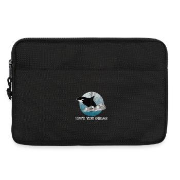 Orca Saying for Animal Welfare - Laptop bag 13" - black - Front
