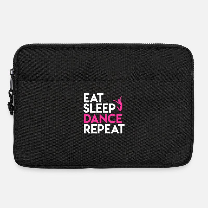 Tanz und Lebensmotto Design - Laptoptasche 13" - Schwarz