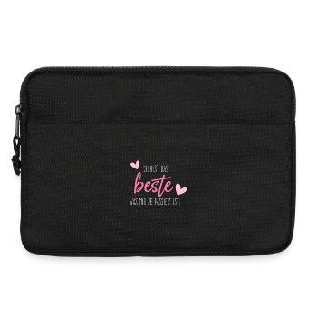 Du bist das beste was mir je passiert ist - Laptoptasche 13" - Schwarz - Vorne