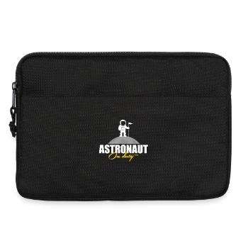 Don de l’astronaute en action - Sacoche pour ordinateur portable 13 pouces - noir - Devant