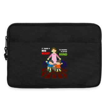 Lehrer Kindergarten Erzieher - Laptoptasche 13" - Schwarz - Vorne