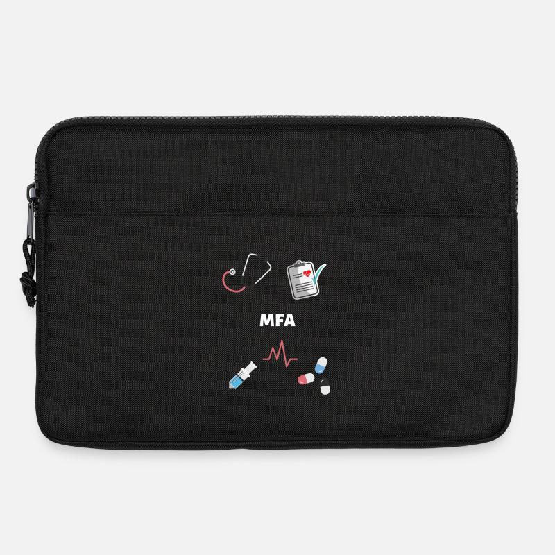 Arzthelferin MFA Stethoskop Pillen QM Spritze - Laptoptasche 13" - Schwarz