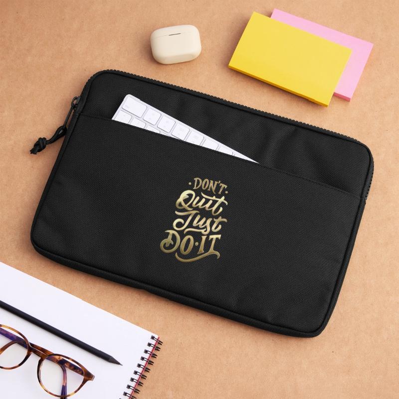 Ne quittez pas Gradient Script Sacoche pour ordinateur portable 13 pouces