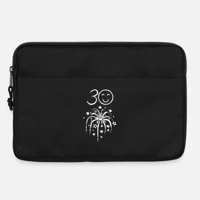 30. Geburtstag - Laptoptasche 13" - Schwarz