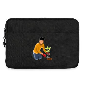 Jardinage, Jardinage, Plantes - Sacoche pour ordinateur portable 13 pouces - noir - Devant