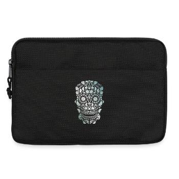 totenkopf tattoo party festival biker Halloween  - Laptoptasche 13" - Schwarz - Vorne