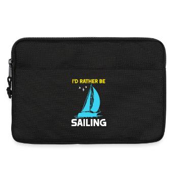 I'd rather be Sailing - Laptoptasche 13" - Schwarz - Vorne