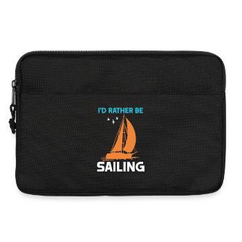 I'd rather be Sailing - Laptoptasche 13" - Schwarz - Vorne