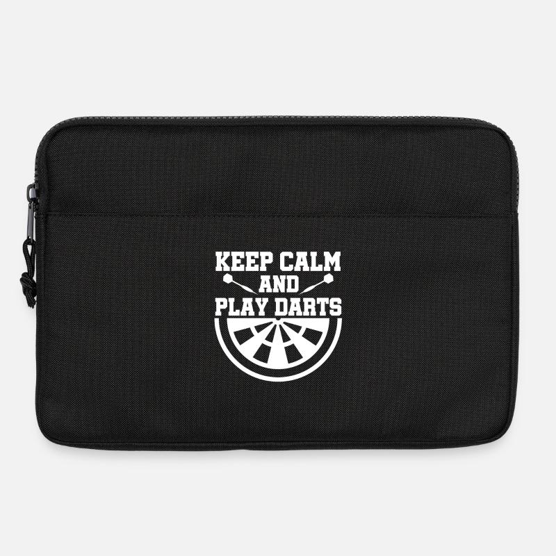 Keep Calm And Play Darts - Laptoptasche 13" - Schwarz