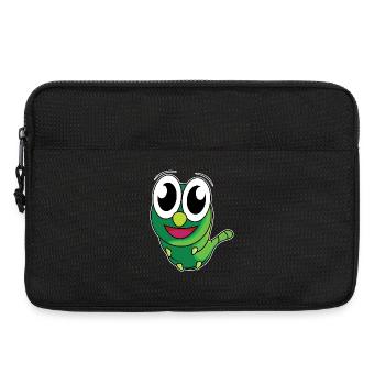 Drôle de chenille - design - Sacoche pour ordinateur portable 13 pouces - noir - Devant