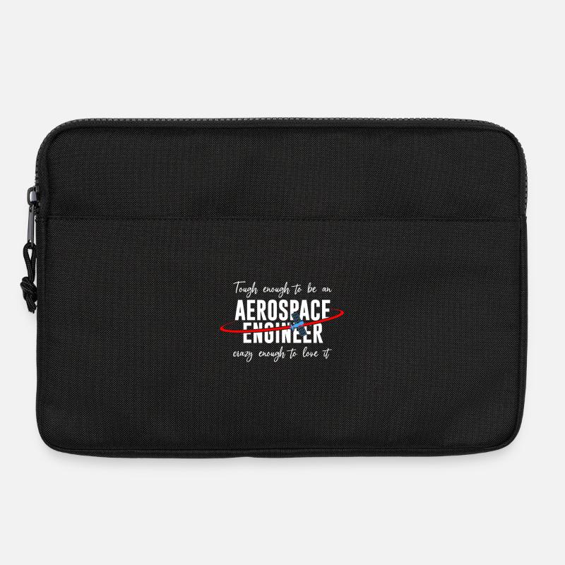 Hart genug um ein Luft-u.Raumfahrtingenieur zu sei - Laptoptasche 13" - Schwarz
