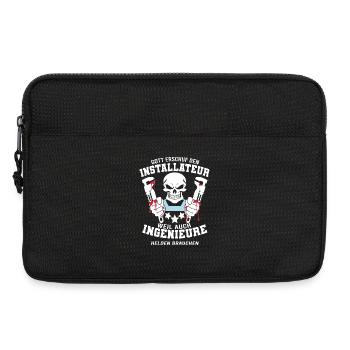Installer Shirt God created the installer - Laptop bag 13" - black - Front