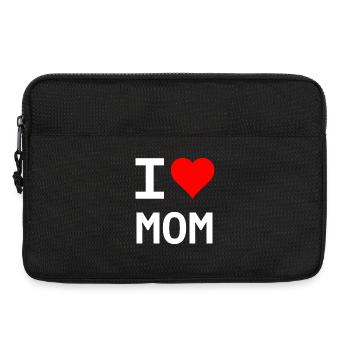 J’aime Maman – Cœur pour Maman - Sacoche pour ordinateur portable 13 pouces - noir - Devant