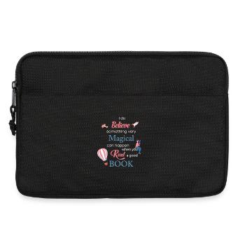 I believe that something very magical happens ... - Laptop bag 13" - black - Front