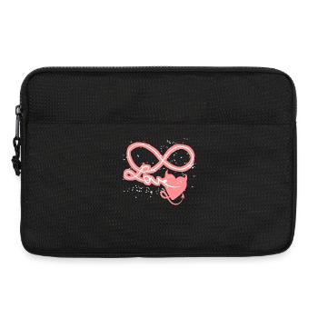 Infinity Sign forever in Love! - Laptop bag 13" - black - Front