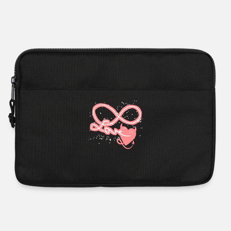 Unendlichkeitszeichen forever in Love! - Laptoptasche 13" - Schwarz