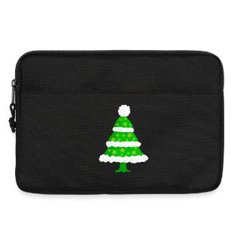 Sapin de Noël - Sacoche pour ordinateur portable 13 pouces - noir - Devant